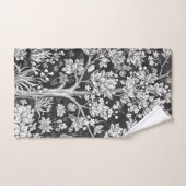 William Morris - Boom van het leven zwart en wit Handdoek (Handdoek)