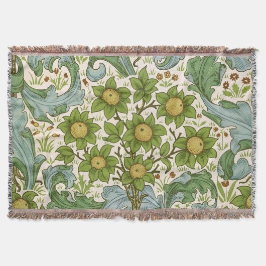 William Morris' Boomgaardpatroon Art Nouveau Deken (Voorkant)