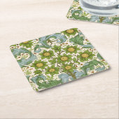 William Morris' Boomgaardpatroon Art Nouveau Kartonnen Onderzetters (Schuin)