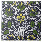 William Morris  Borage Flower Pattern Tegeltje (Voorkant)