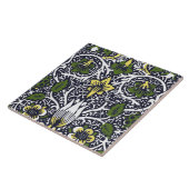 William Morris  Borage Flower Pattern Tegeltje (Zijkant)