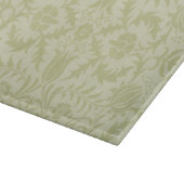 William Morris Borage vintage zachte groene damast Snijplank (Hoek)