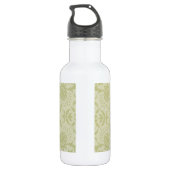William Morris Borage vintage zachte groene damast Waterfles (Achterkant)