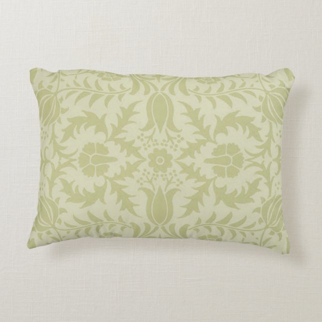 William Morris Borage Wedding Soft Green Accent Kussen (Achterkant)