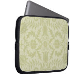 William Morris Borage Wedding Soft Green Laptop Sleeve (Voorkant Rechts)