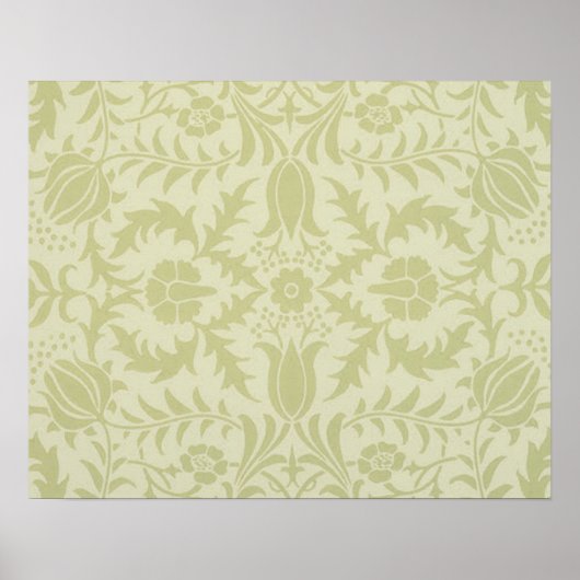William Morris Borage Wedding Soft Green Poster (Voorkant)
