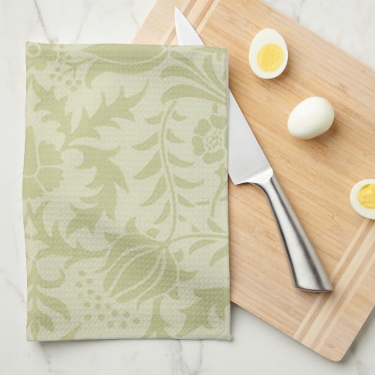 William Morris Borage Wedding Soft Green Theedoek (Quarter Fold)