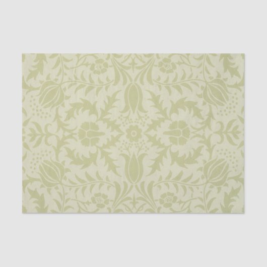 William Morris Borage Wedding Soft Green Tissuepapier (Voorkant)