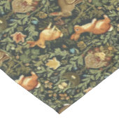 William Morris Bos Bloem Konijnen Kerstmis Tafelkleed (Gekanteld)