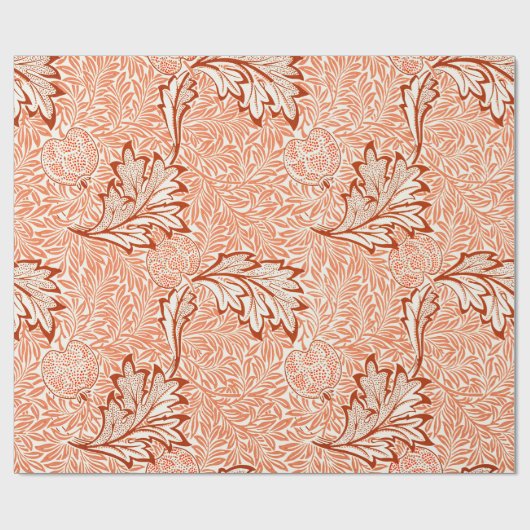 William Morris Botanical Apple Design Cadeaupapier (Vlak)
