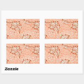 William Morris Botanical Apple Design Rechthoekige Sticker (Vel)