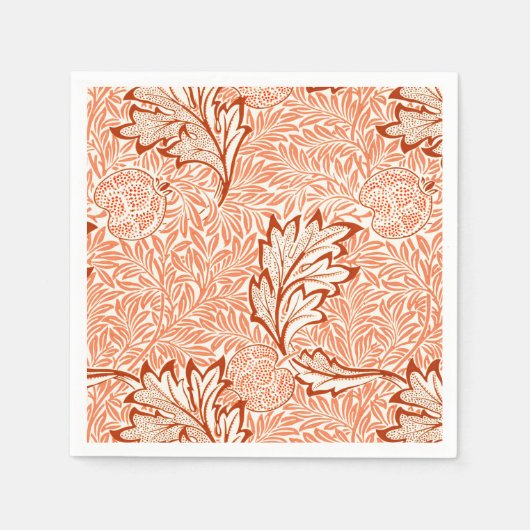 William Morris Botanical Apple Design Servet (Voorkant)