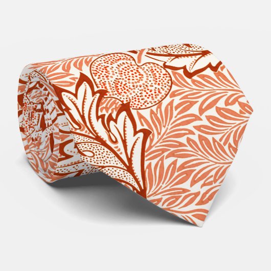 William Morris Botanical Apple Design Stropdas (Opgerold)