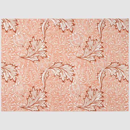 William Morris Botanical Apple Design Tissuepapier (Voorkant)
