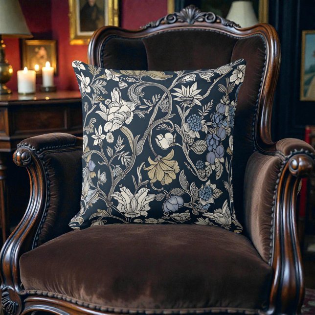 William Morris Botanical Damask Pattern Kussen (Creator heeft geüpload)