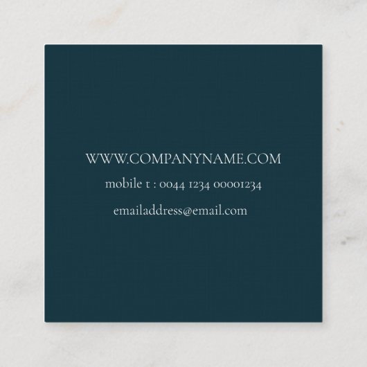 WILLIAM MORRIS BOTANICAL PATTERN VISITEKAARTJE (Achterkant)