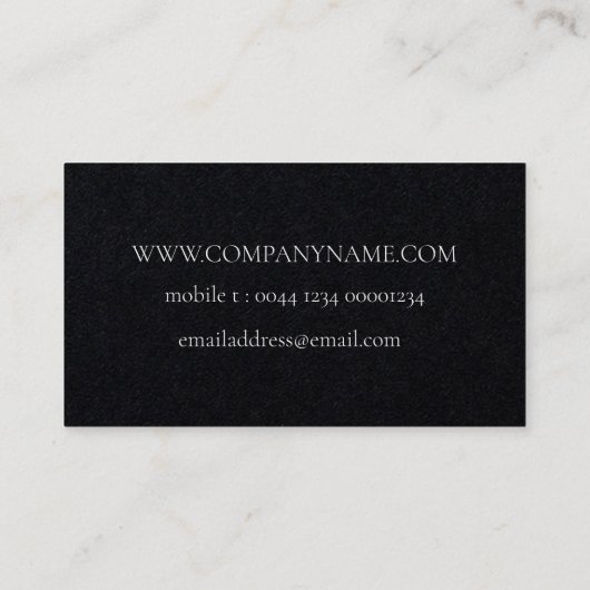 WILLIAM MORRIS BOTANICAL PATTERN VISITEKAARTJE (Achterkant)