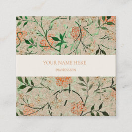WILLIAM MORRIS BOTANICAL PATTERN VISITEKAARTJE