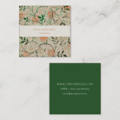 WILLIAM MORRIS BOTANICAL PATTERN VISITEKAARTJE (Voorkant / Achterkant)