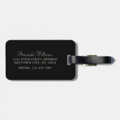 William Morris Botanische Anemoon met Monogram Bagagelabel (Achterkant horizontaal)