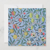 William Morris Botanische Patroon bruiloft Kaart (Achterkant)