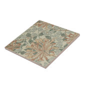 William * Morris Botanische Roze Groen | Tegeltje (Zijkant)