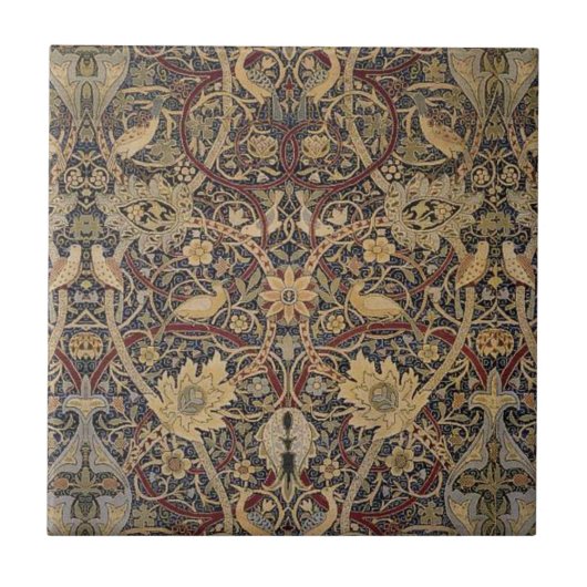 William * Morris Botantical Birds en Natuur Tegeltje (Voorkant)