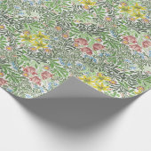  William Morris Bower Flowers Greenery Cadeaupapier (Hoek)