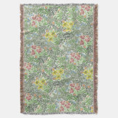  William Morris Bower Flowers Greenery Deken (Voorkant Verticaal)