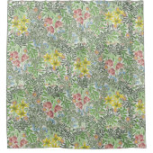 William Morris Bower Flowers Greenery Douchegordijn (Voorkant)