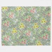  William Morris Bower Flowers Greenery Fleece Deken (Voorkant (Horizontaal))