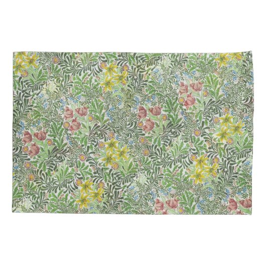 William Morris Bower Flowers Greenery Kussensloop (Achterkant-Links)