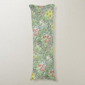  William Morris Bower Flowers Greenery Lichaamskussen (Voorkant Verticaal)