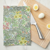 William Morris Bower Flowers Greenery Theedoek (Quarter Fold)