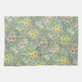 William Morris Bower Flowers Greenery Theedoek (Horizontaal)