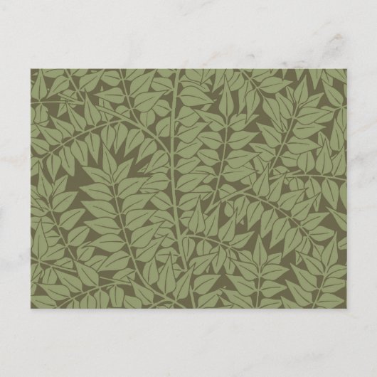 William Morris Branch Art Nouveau Klassiek Ontwerp Briefkaart (Voorkant)