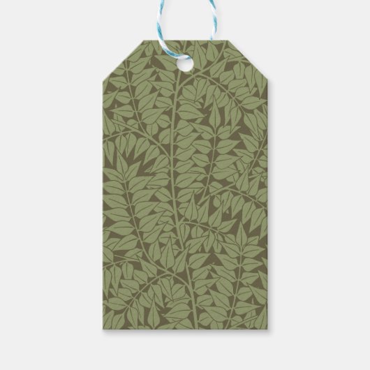 William Morris Branch Art Nouveau Klassiek Ontwerp Cadeaulabel (Voorkant)