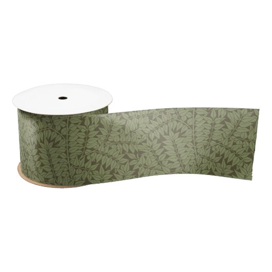 William Morris Branch Art Nouveau Klassiek Ontwerp Satijnen Lint (Spoel)
