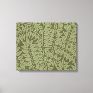 William Morris Branch Leaves Wallpaper Canvas Afdruk