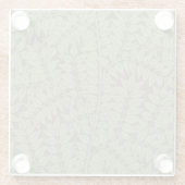 William Morris Branch Leaves Wallpaper Glazen Onderzetter (Achterkant)