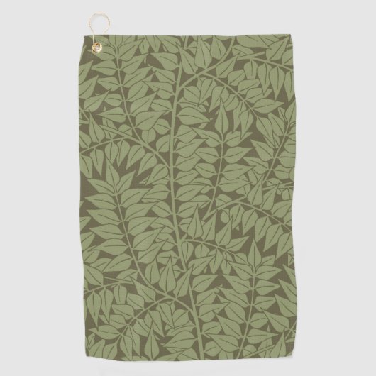 William Morris Branch Leaves Wallpaper Golfhanddoek (Voorkant)