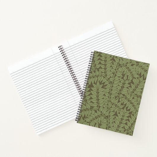 William Morris Branch Leaves Wallpaper Notitieboek (Binnen)
