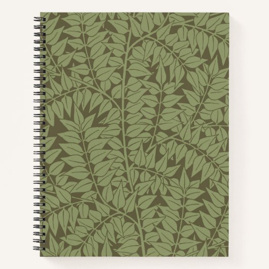 William Morris Branch Leaves Wallpaper Notitieboek (Voorkant)