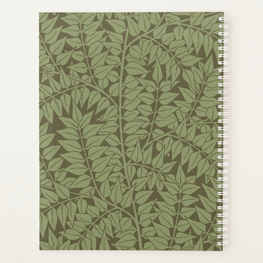 William Morris Branch Leaves Wallpaper Planner (Achterkant)