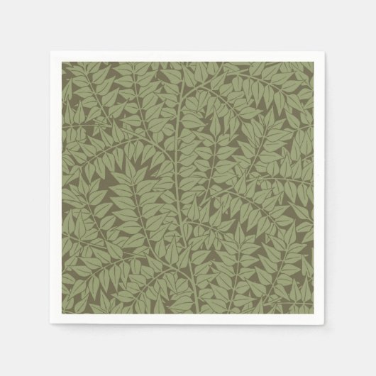 William Morris Branch Leaves Wallpaper Servet (Voorkant)