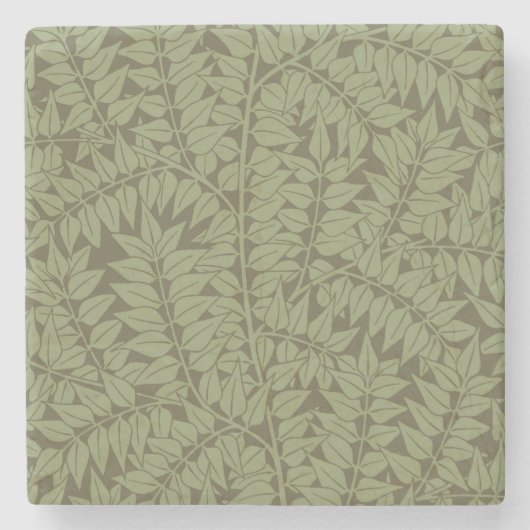 William Morris Branch Leaves Wallpaper Stenen Onderzetter (Voorkant)