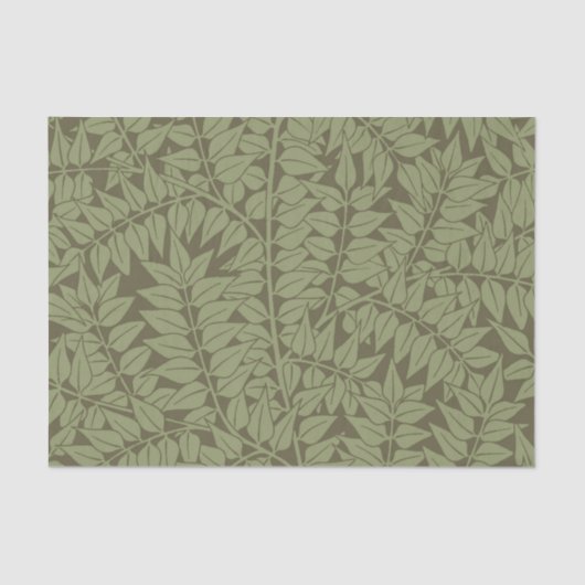 William Morris Branch Leaves Wallpaper Tissuepapier (Voorkant)