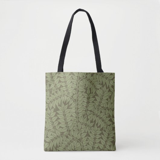 William Morris Branch Leaves Wallpaper Tote Bag (Voorkant)