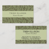 William Morris Branch Leaves Wallpaper Visitekaartje (Voorkant / Achterkant)