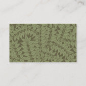 William Morris Branch Leaves Wallpaper Visitekaartje (Achterkant)
